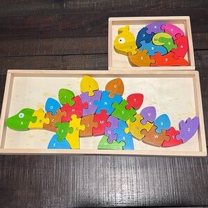 Begin Again number and Alphabet puzzles toddler